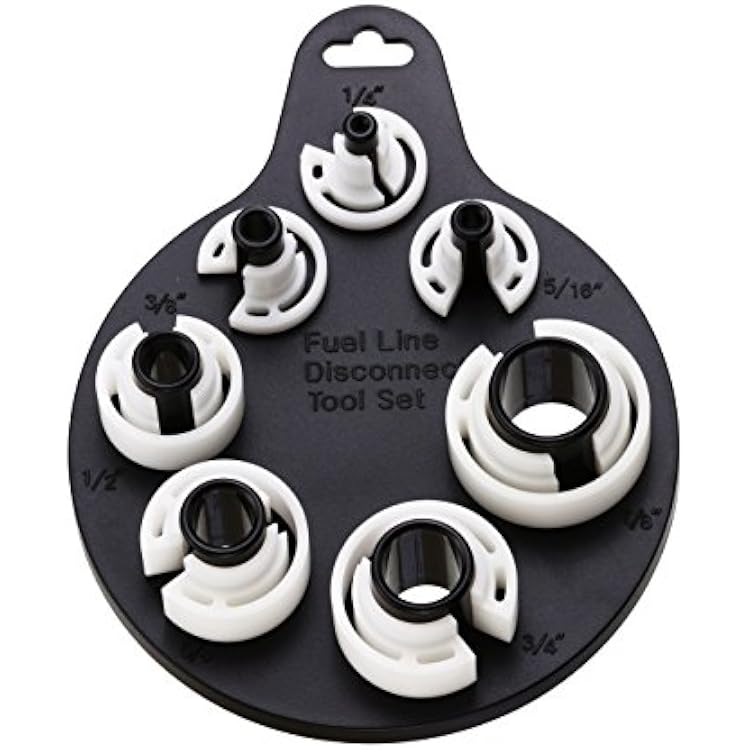ARES 70317 - Air Conditioner and Fuel Line Disconnect Tool Set - Quick Disconnect Tool - 7 Popular SAE Standard Sizes for Multiple Applications - Sizes 14-Inch to 78-Inch