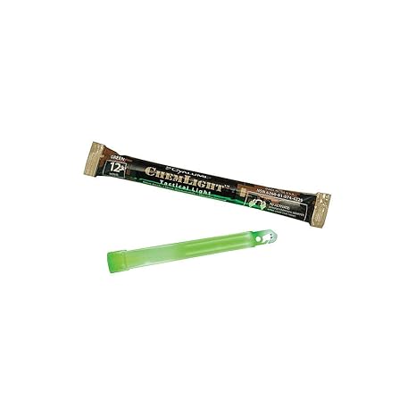 Cyalume ChemLight Light Stick, Military Grade, 12 Hours Duration, 6 Inches, 500 Pack