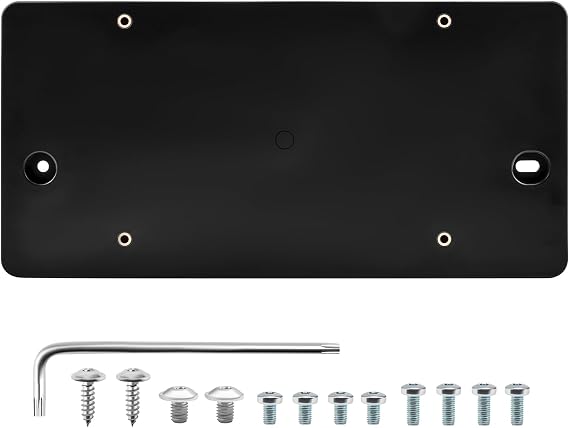 Rear License Plate Mount Tag Bracket Compatible with Audi A3 A4 A5 A6 A8 Quattro Sportback Allroad S3 S4 S5 S6 RS RS3 RS4 RS5 RS6 S8 Replaces 8W58271139B9, Rear Bumper License Plate Bracket
