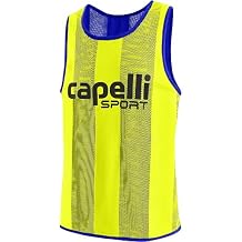 Capelli Sport Unisex Adult Youth Sports Pinnie, Team Scrimmage Mesh Practice Vest for Soccer, Football, and Basketball