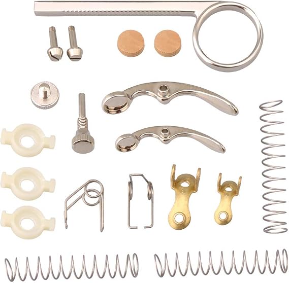 Trumpet Valve Cork Pad Drain Valve Key Kit with Cornet Spring Repair Set
