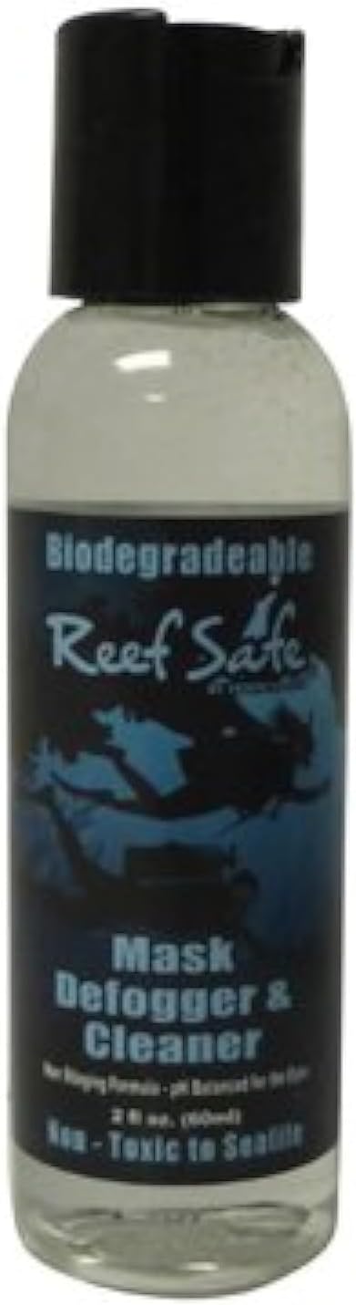 Tropical Seas - Mask Defogger and Cleaner - Reef Safe - pH Balanced, Non-Stinging Formula - Swimming, Scuba, Ski Goggle Lens Cleaner - Anti Fog Spray