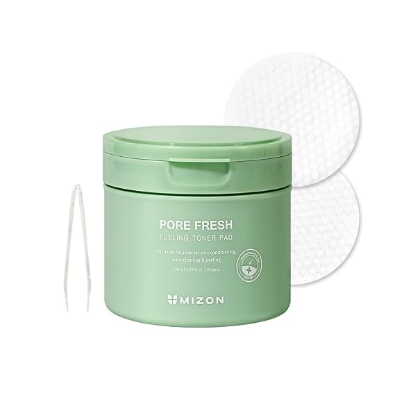 MIZON Pore Fresh Peeling Toner Pads, 60 PCS
