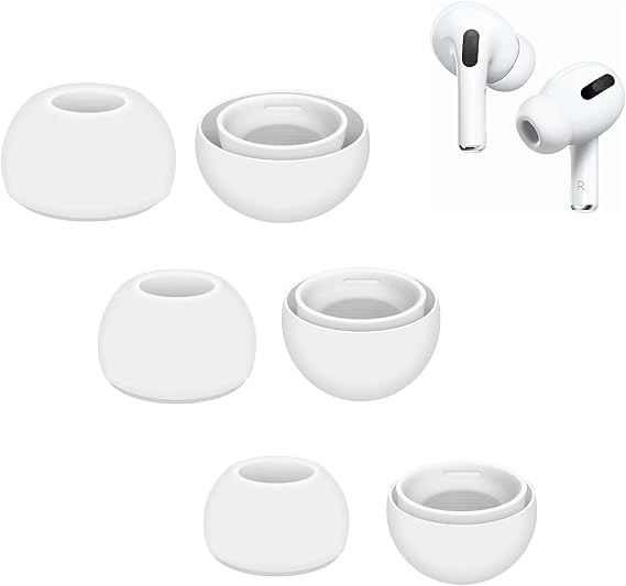 3 Pairs Replacement Ear Tips for Airpods Pro and Airpods Pro 2nd Generation