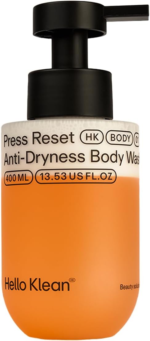 Press Reset Anti-Dryness Body Wash - Bi-Phase Cleanser Deeply Cleans & Removes Hard Water Residue - Instant Relief for Dry Skin with an
