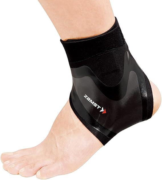 Zamst Filmista Ankle - Ultra-Thin Brace for Sport, Stabilizing Ankle Support for Men and Women - Left, Large