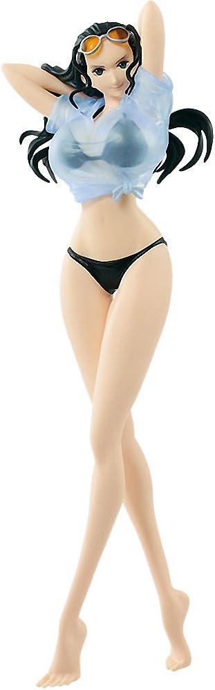 Banpresto Nico Robin: ~7.9" One Piece x CII Figure Statue Figurine + 1 Anime Themed Trading Card Bundle (37962)
