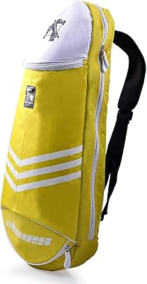Lightweight Badminton Tennis Rackets Raquets Bag, 6 Rackets Badminton Squash Racquets Bags, Waterproof Big Compartment