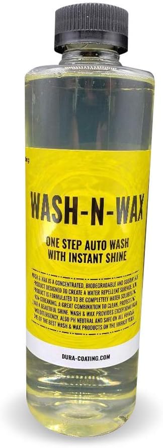 Dura Coating Wash & Wax Auto Wash - Car Cleaning Soap for Easy Car Wash - Car Shampoo and Car Care Products - Effortless Shine and Protection in One Step - Made in the USA (1 Gallon)