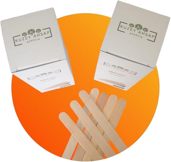 100 Abeslang Tongue Pressing Rod Waxing Spatula