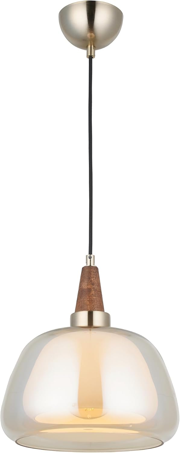 Lucea Bormio Q25 Single Antique Lacquer Pendant Chandelier 1xe27