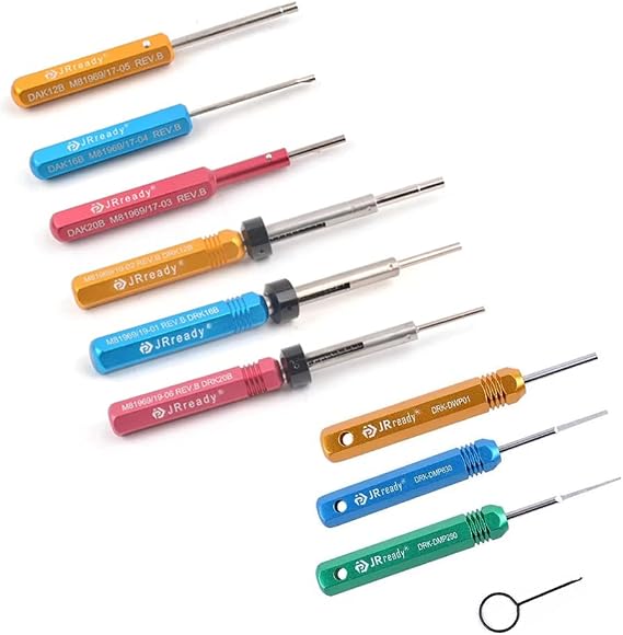 JRready Bundle with 2 Items: ST5211 Pin Removal Tool KIT and ST5142 Removal and Installing Tool Kit:DRK12B+DRK16B+DRK20B+DAK12B+DAK16B+DAK20B Removal and Installing Tool Kit for Connector Harness term