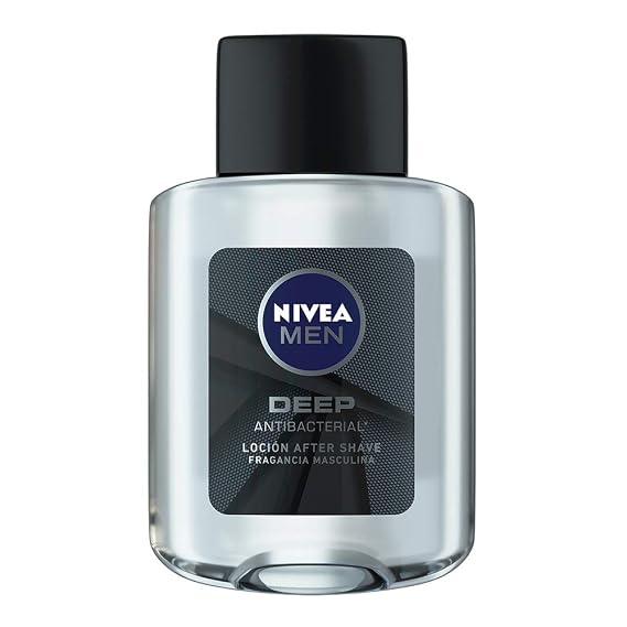 NIVEA Men, Deep, Refreshing & Hydrating After Shave, Vanilla & Bourbon, 3.3 fl oz (100 ml)