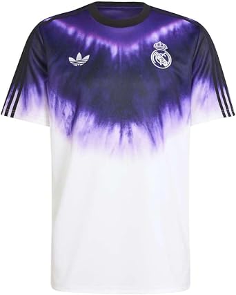 adidas Mens Real Madrid CNY Crew Neck Short Sleeve Jersey Casual - Purple, White