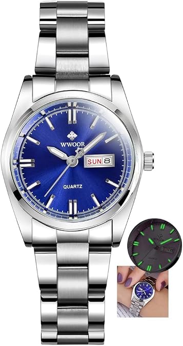 Fashion Ladies Watches Full Steel Waterproof Quartz Wristwatch Women Automatic Date Dress Watch Reloj Mujer