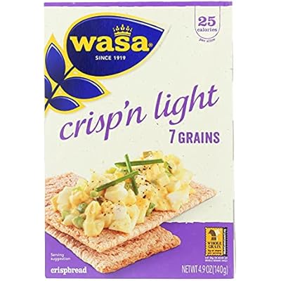 Wasa Crispbread Crisp N Light 7 Grain Crackerbread - Case of 10 - 4.9 oz.