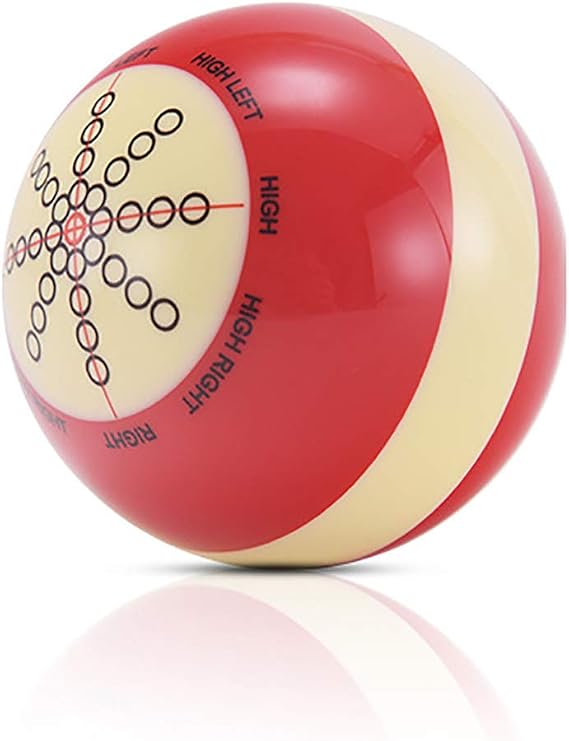POFET Batting marked Red-White Pool Ball Billiard Training Ball