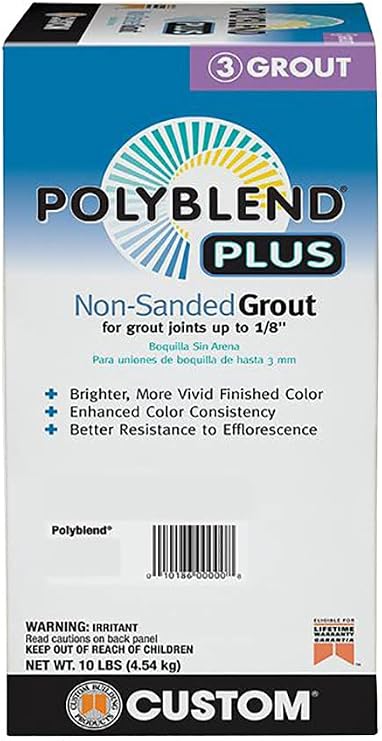 Custom Building Products Polyblend Plus Grout - Non-Sanded - 10 lbs (643 - Warm Gray)