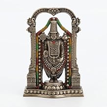 Veronese Design 3 3/8" Lord Balaji Venkateswara Hindu God Resin Sculpture Idol