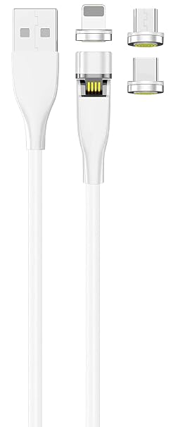 2GO 3 in 1 USB Charging Cable with Magnetic Plugs