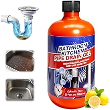 Pipeline Dredging Agent,Pipe Dredge Drain Cleaner,Sink Drains Hair Clog Remover Cleaner,Toilet Unclogger Heavy Duty,Bathroom Shower Pipeline Dredging Agent,Unclog Clogged Drain(500ml)