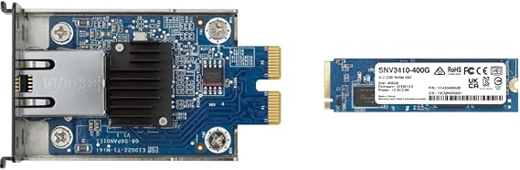 Synology Network Upgrade Module adds 1x 10GbE RJ-45 & M.2 2280 NVMe SSD SNV3410 400GB (SNV3410-400G)