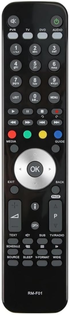 Freesat Box Remote Control Replacement Fit for RM-F01 RM-F04 RM-E06 .No Setup Required Remote Control Compatible with Humax.Replacement Remote for Humax HDR Box