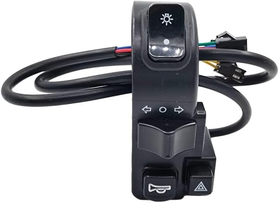 Road Conversion Switch 4 In 1 For Electric Bike Scooter For ATV Motorcycle Handlebar With Headlight Steering Double Flash Function