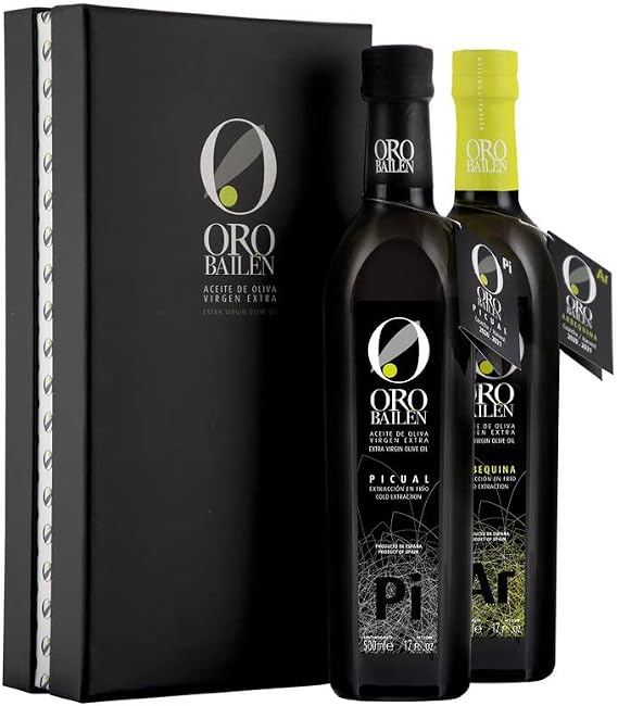 Gift Box - Spanish Extra Virgin Olive Oil Oro Bailén Family Reserve - Arbequina + Picual