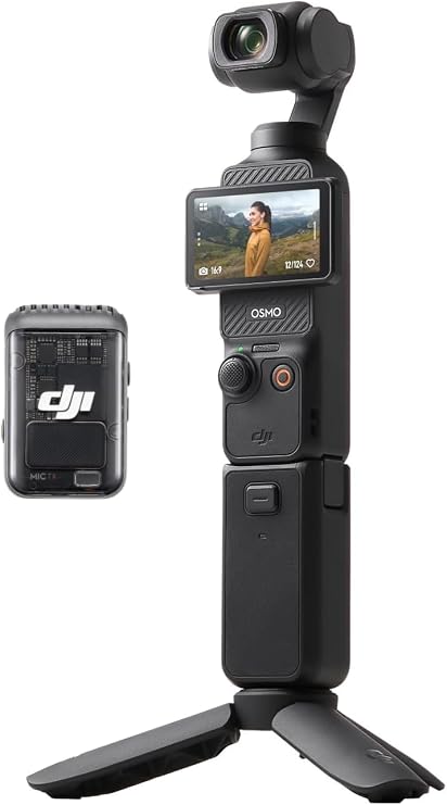 DJI Osmo Pocket 3 Creator Combo Camera, 4K, 1300 mAh, 60 FPS