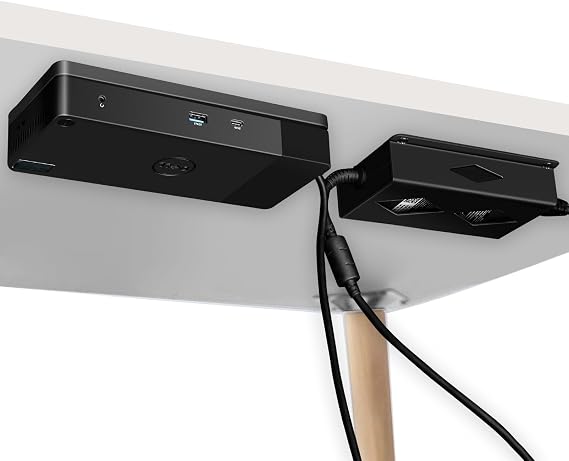 Dell WD19 / WD19S / WD19TBS / WD19TB / WD22TB4 Dock + Güç Tuğlaları, Yerleştirme İstasyonu ve Güç Tuğla Tutucu için Masa Altına Montaj Parçası