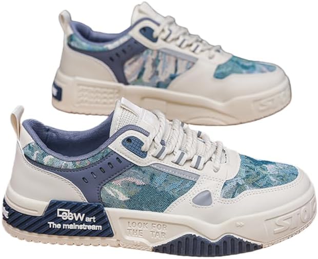 Men's Fashion Casual Sneakers, Comfortable Skate & Walking Shoes for Daily Leisure, Lightweight Casual Footwear for Men