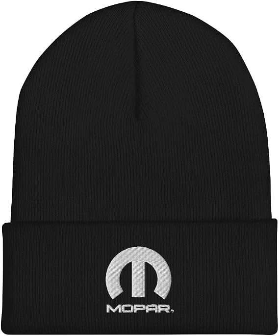 Mopar Logo Cuffed Beanie Hat
