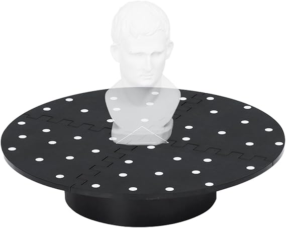 Revopoint Portable Turntable for All 3D Scanners, Equipped with Marked Top Cover, Easy Scanning of Featureless and Small and Medium Objects