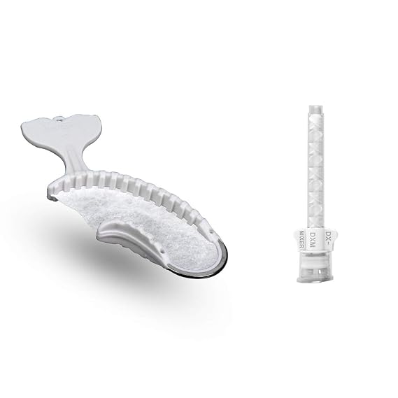 Disposable Impression Bite Trays DIBT Quadrant + Heavy Body mixing tips