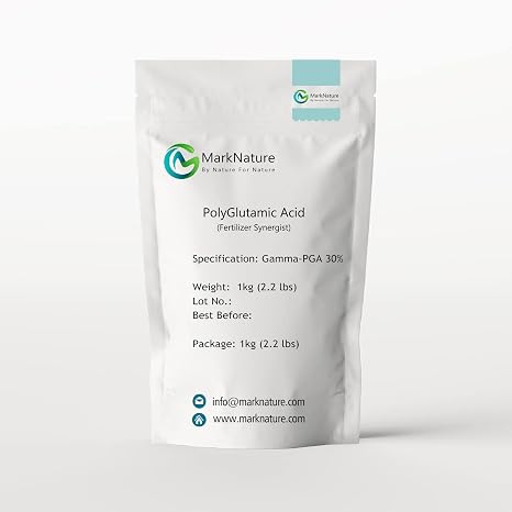 MarkNature PolyGlutamic Acid (-PGA), PolyAmino Acids Fertilizer Synergist, 1kg (2.2 lbs) (1 kg (2.2 lbs))