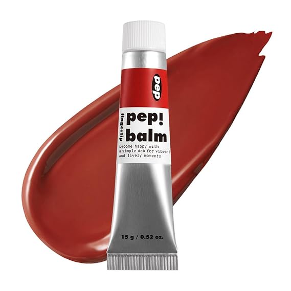 I'M MEME Lip and Cheek Tint - PepBalm 001 Recharger | Wtih Shea Butter, Gift, Liquid Blush, Travel-Friendly, Highly Pigmented, Non-Drying, Sheer Balm Gross Tint, 0.52 Oz