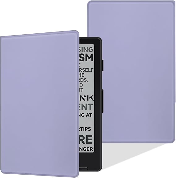 磁気フォリオケース Xteink X4 eReader 4.3インチ用、スリムで軽量なプレミアムPUレザーカバー、マグネットクロージャーブルーパープル