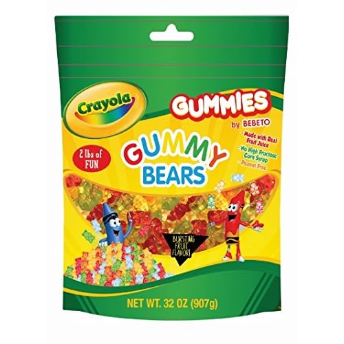 CRAYOLA 2LB BAG ASSORTED GUMMY FLAVORS Gummy Bears