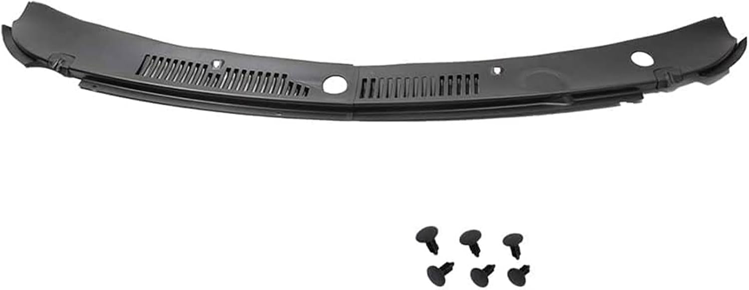 Brock Replacement Improved 2-Piece Windshield Wiper Cowl Grille Vent Cover Panel Hood Assembly Replacement for 99-04 Mustang 3R3Z6302228AAA