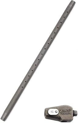 Dante Gas Log Lighter Burner Pipe with Mixer 724-NG-B, 24-Inch, Natural Gas