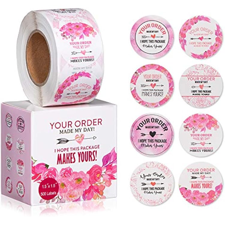 Compatible Inkjet Cartridge Thank You Stickers Small Business Sticker Roll