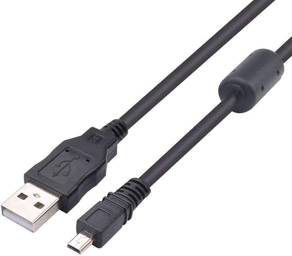 Replacement USB Cable 8Pin Transfer Data Sync Charging Cord Compatible with Konica Minolta Digital Cameras Dynax 5D7D Maxxum 5D7D DiMage A Series A200 DiMage E Series (3.3ft)