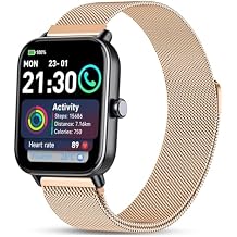 Harikiri Magnetic Straps Compatible with Fitpolo smart watch IDW13/IDW16/IDW19,22mm Metal Band for Woneligo W13,Veryfit IDW19,TOOBUR IDW26/IDW20/IDW16,FITVII HM57/HM78/H56,RUIMEN D1/H1 for Smartwatch