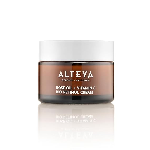 Alteya Organic Luminous Rose Pure Moisture Face Cream 50 ml - NaTrue Certified Organic 100% Pure Natural, Lightweight Hydration, All Skin Types | NATRUE Certified Organic Face Cream deeply hydrates, brightens, and restores radiant skin with Rose Otto and Hyaluronic Acid