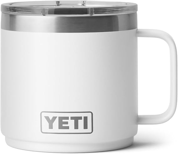 YETI Rambler 14 oz Stackable Mug, Vacuum Insulated, Stainless Steel with MagSlider Lid