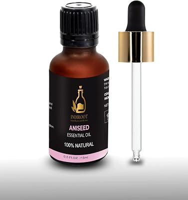 Aniseed Essential Oil, 100% Natural, Pure Therapeutic Grade with Dropper, Long Lasting Aroma, Chemical Free, 0.5 Fl Oz (0.5 fl oz/15ml, ANI Seed)