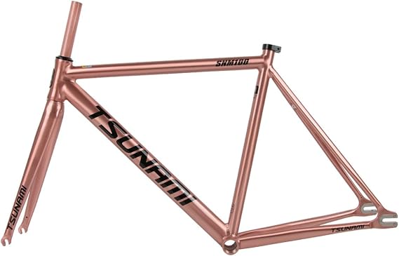 49CM 52CM 55CM 58CM Fixed Gear 700C Bike Frames Aluminum Alloy Bike Frameset with Fork Quick Release 100/120mm C Brake Racing Track Bike Frame