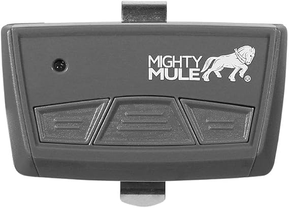 Mighty Mule MMT103 3-Button Transmitter, Plastic, Gray
