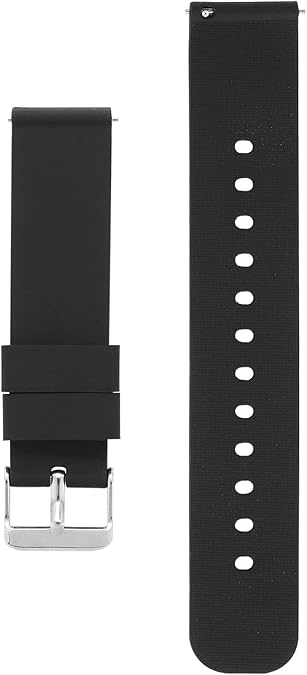 cobee Silicone Watch Bands, Quick Release Watch Band with Stainless Steel Buckle, Waterproof Soft Rubber Watch Strap Compatible with Smart Watch Sport Watch for Men Women